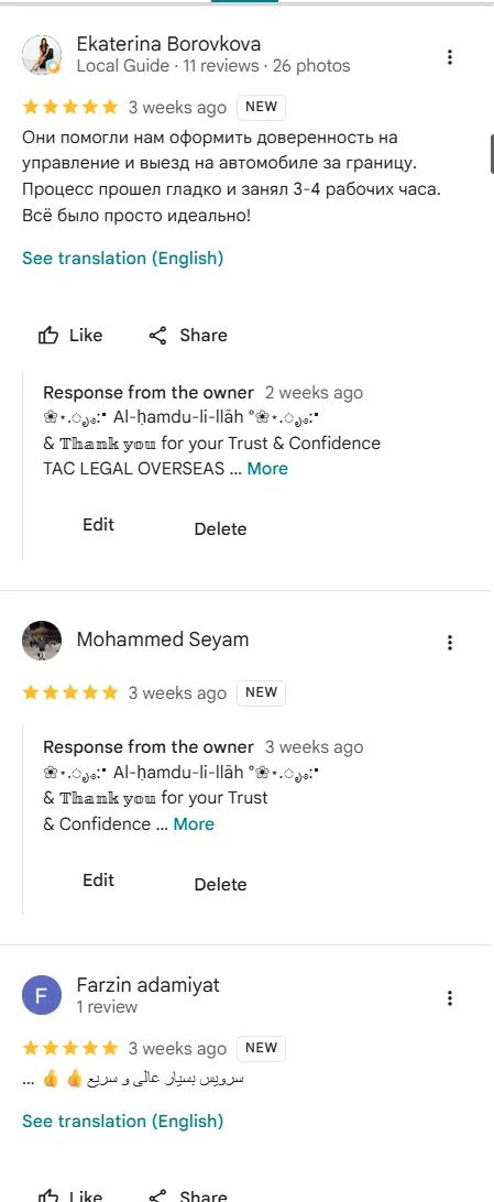 Real Google review screenshot 4