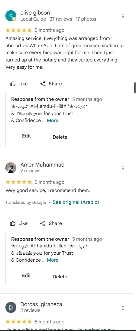 Real Google review screenshot 6